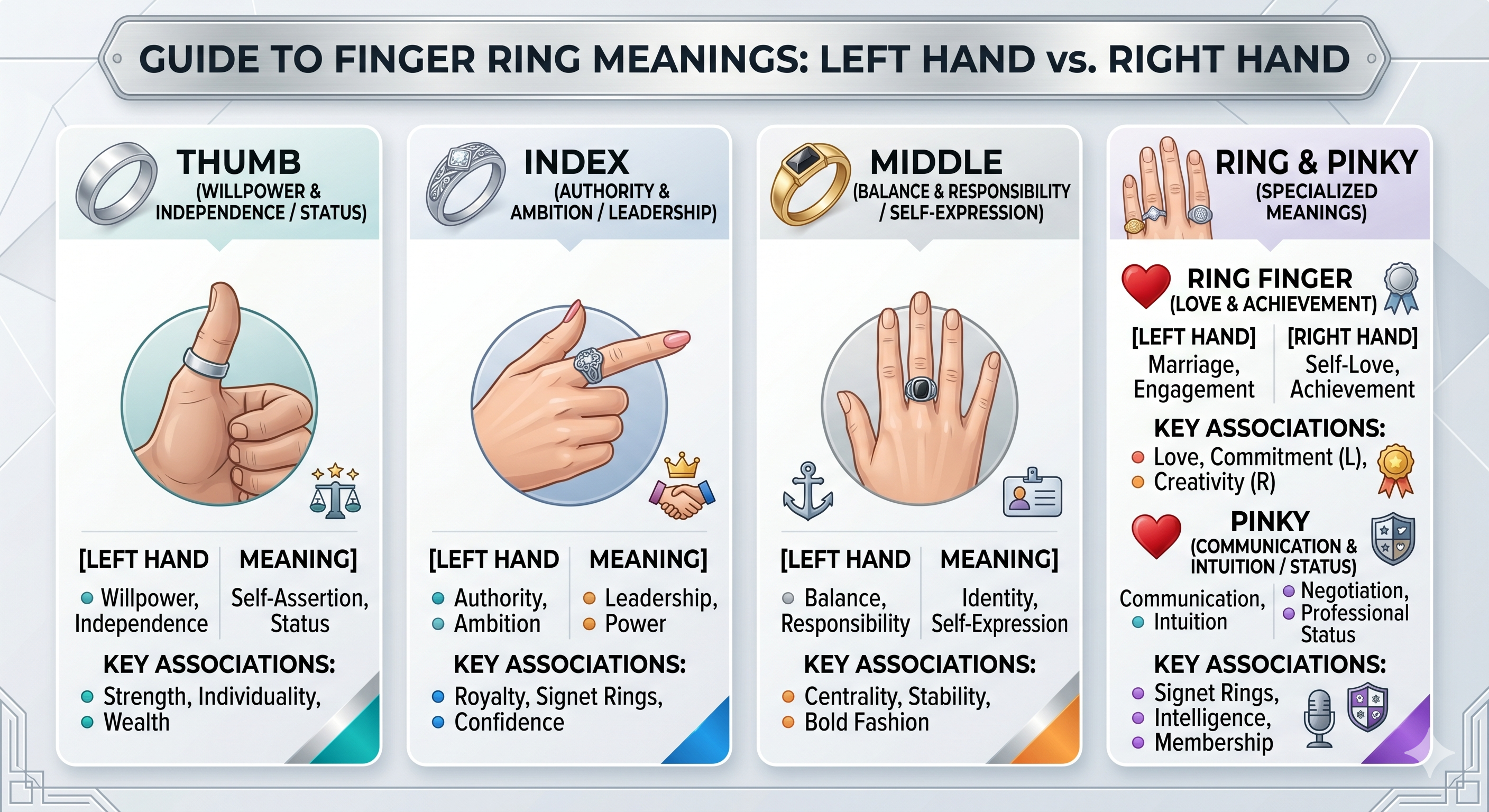 What Is The Meaning Of Each Finger For Rings